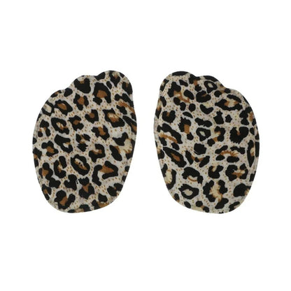 Pair of cushioned heel inserts designed to prevent foot sliding