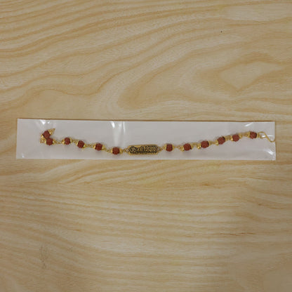 Om Namah Shivay Rudraksha Rakhi Oxidized Pendant Beaded Rakhi For Brother (1 Pc)