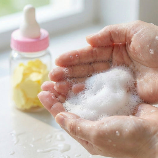 Portable Baby Bottle Shape Hand Wash Soap Paper Sheets Set (1 Set)
