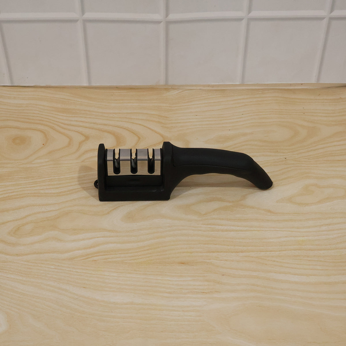 3 Stage Manual Knife Sharpener Tool For Steel And Ceramic Knives Kitchen (1 Pc)