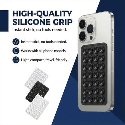 Lifestyle shot of suction phone holder mount in use capturing selfie