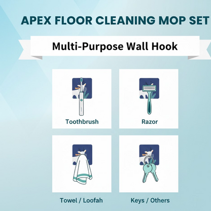 Self-adhesive wall hook holding a kitchen towel in a modern kitchen space.