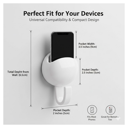 Multipurpose heavy-duty self-adhesive hooks for bathroom, kitchen, and office use.