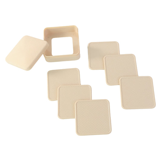 Ganesh Premium Square Coasters With Storage Box (6 Pc  Set)