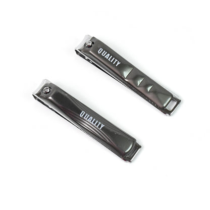 Stainless Steel Folding Portable Large Nail Clippers With Nail File (1 Pc)