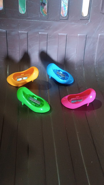 Sleek portable high heels pencil sharpener ideal for stationery set
