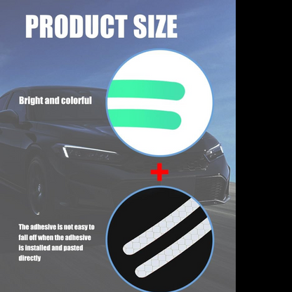 Reflective Car Wheel Stickers  Multicolored 20 Pcs For Night Safety  Velvet Wheels