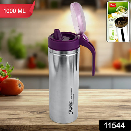 Apex 1000ml Approx. Stainless Steel Oil Pourer (1 Pc)
