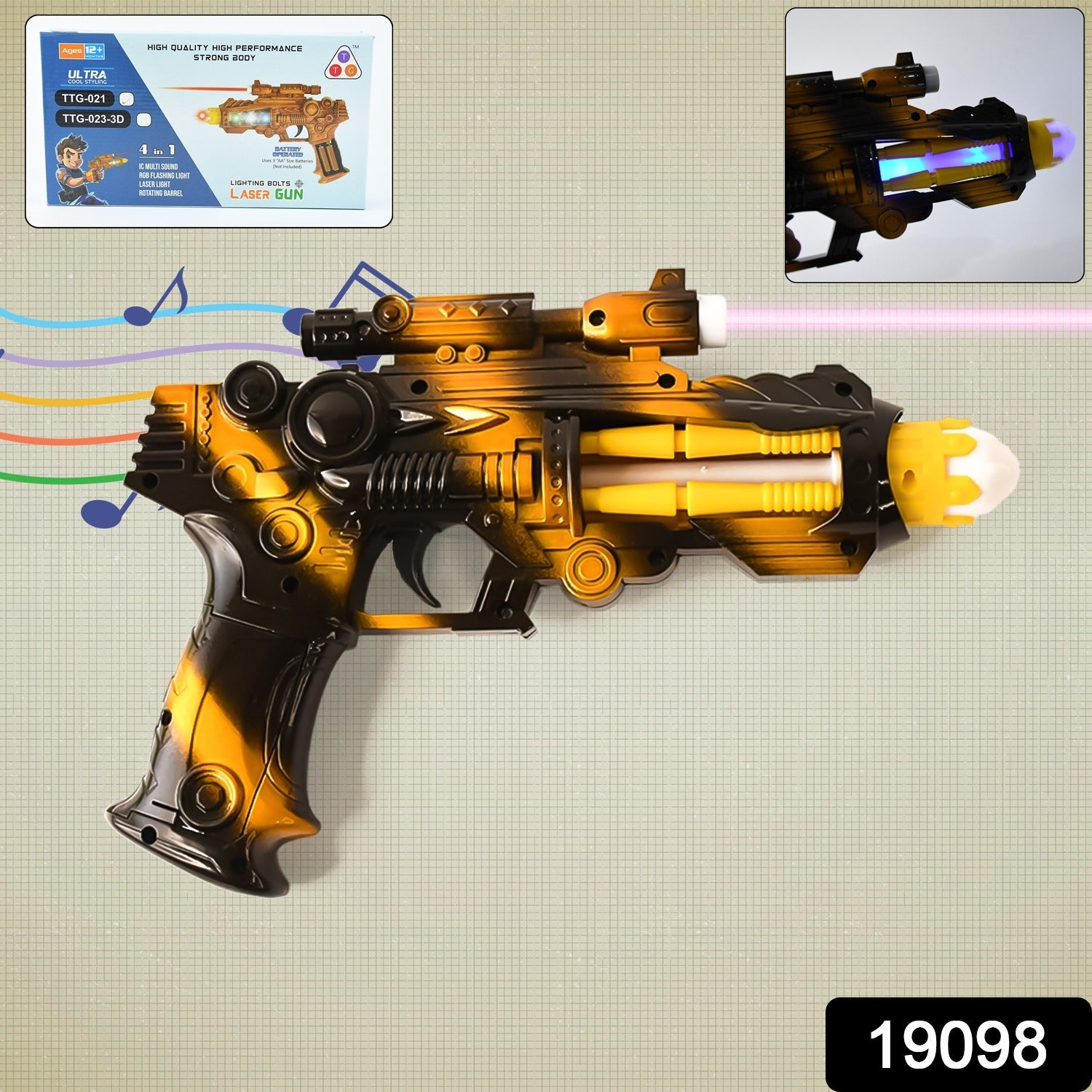 Laser gun toy pack