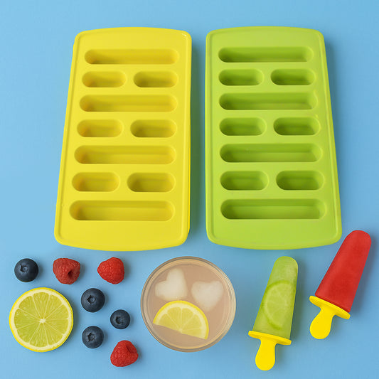 Plastic Ice Cube Tray Set (4 Pc)