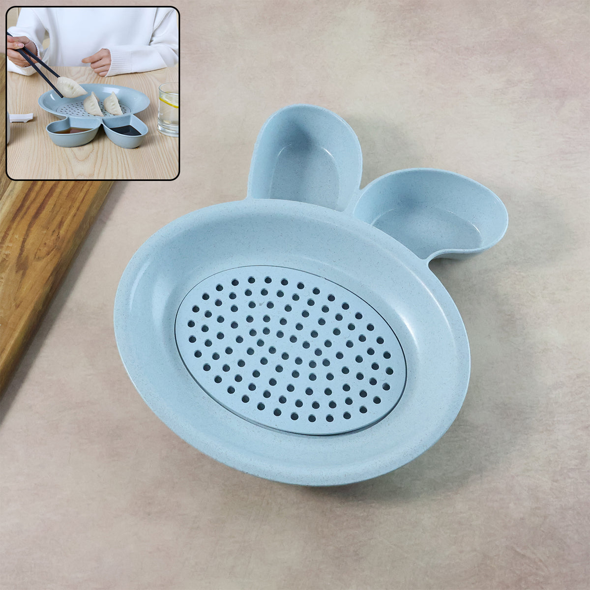 Multi-purpose Dumpling  Snack Serving Plate (1 Pc)