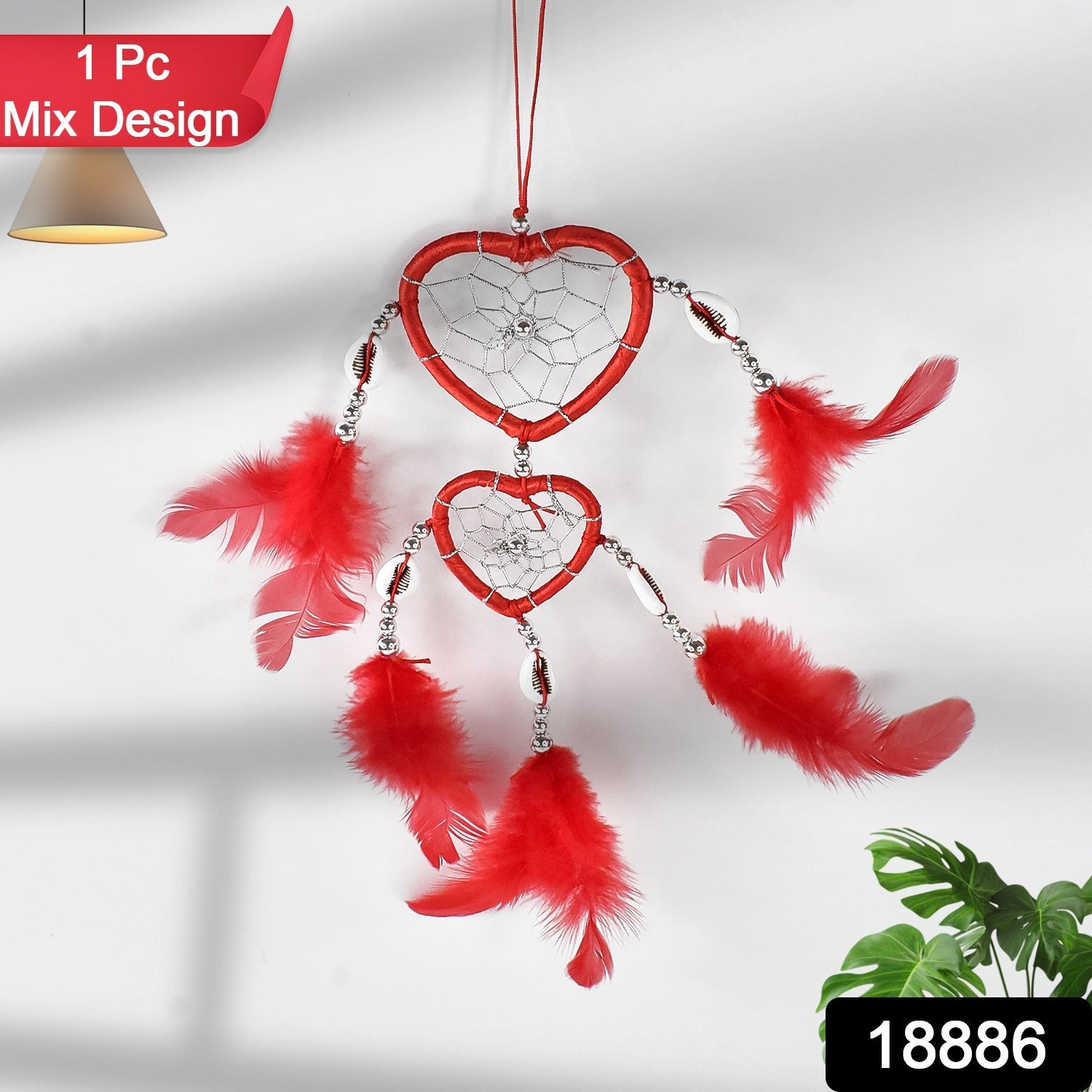 Close-up of soothing handmade wind chimes art for home and garden