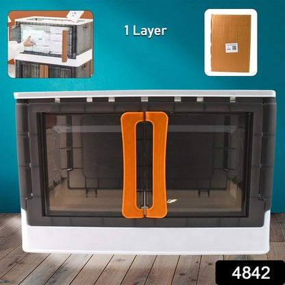 Plastic Folding Wardrobe Storage Organizer (1 Layer  1 Pc)