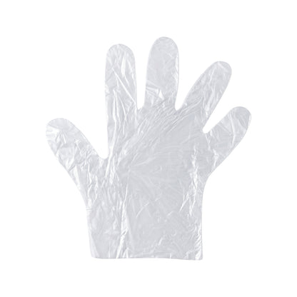Disposable Clear Plastic Gloves (100  Pc Medium)