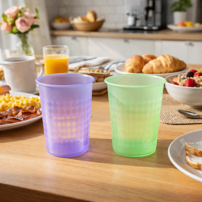 Reusable Plastic Drinking Glass 200 Ml Approx (1 Pc Mix Color)