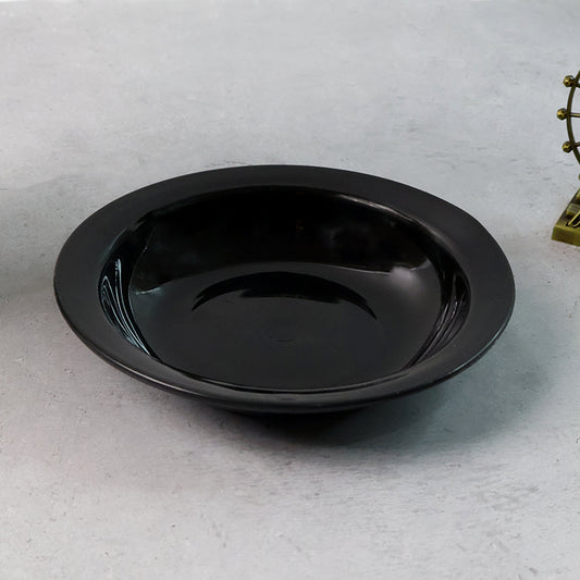 Premium Deep Black Curry Soup Serving Bowl (1 Pc)