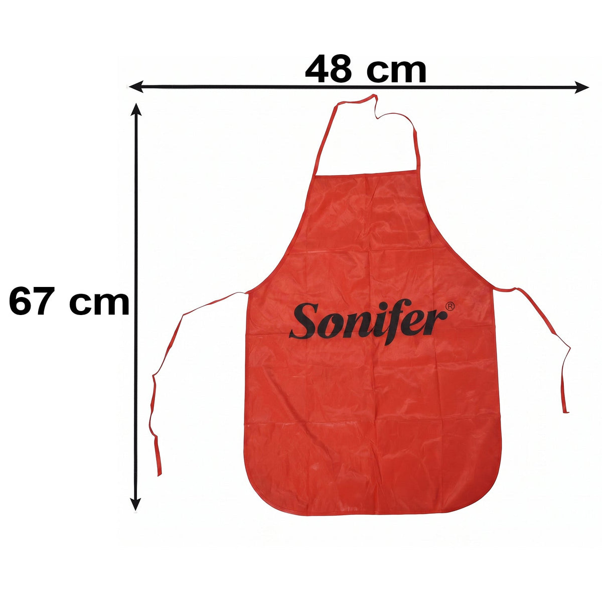 Reusable Cooking Apron With Front Pocket And Adjustable Neck Strap (1 Pc)