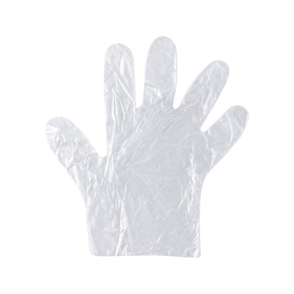 Disposable Clear Plastic Gloves (100  Pc Medium)