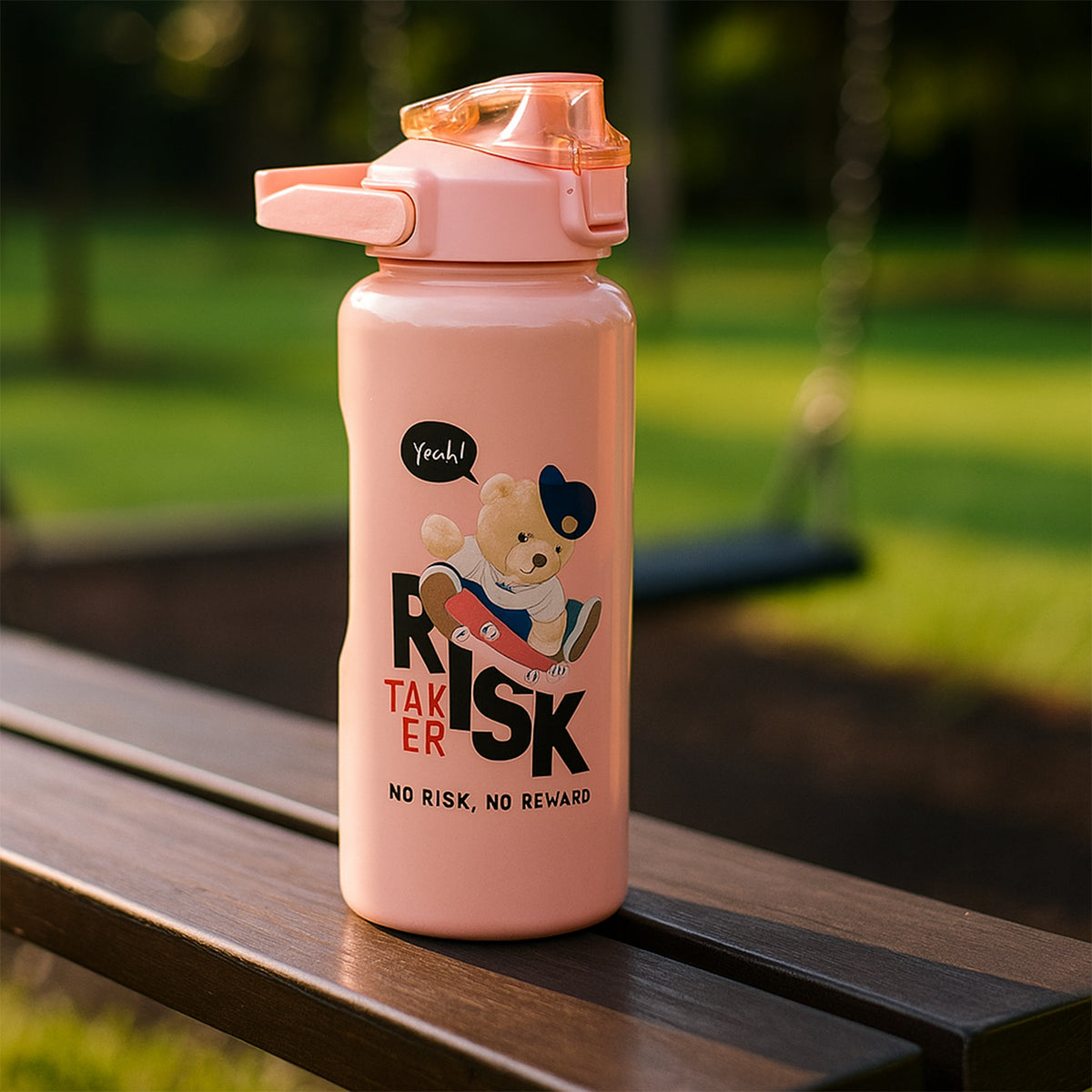 Cartoon Printed Water Bottle - (3 Pc  Set)