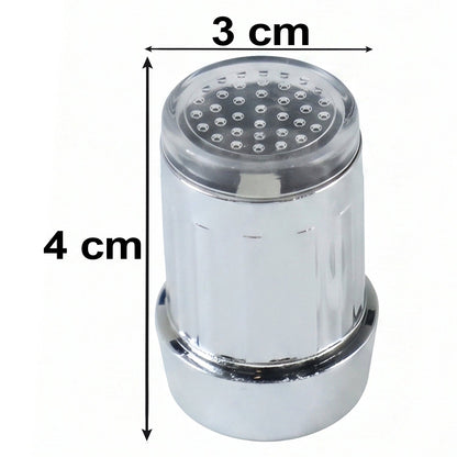 Led Light Dual Flow Faucet Tap Adapter With Splash Filter Aerator For Kitchen Sink (1 Pc)