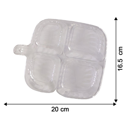Serving tray showing measurement dimensions of 20cm length and 17cm width