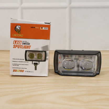 3 Mode LED Fog Light – Ultra Mini Dual Lens for Vehicle Safety