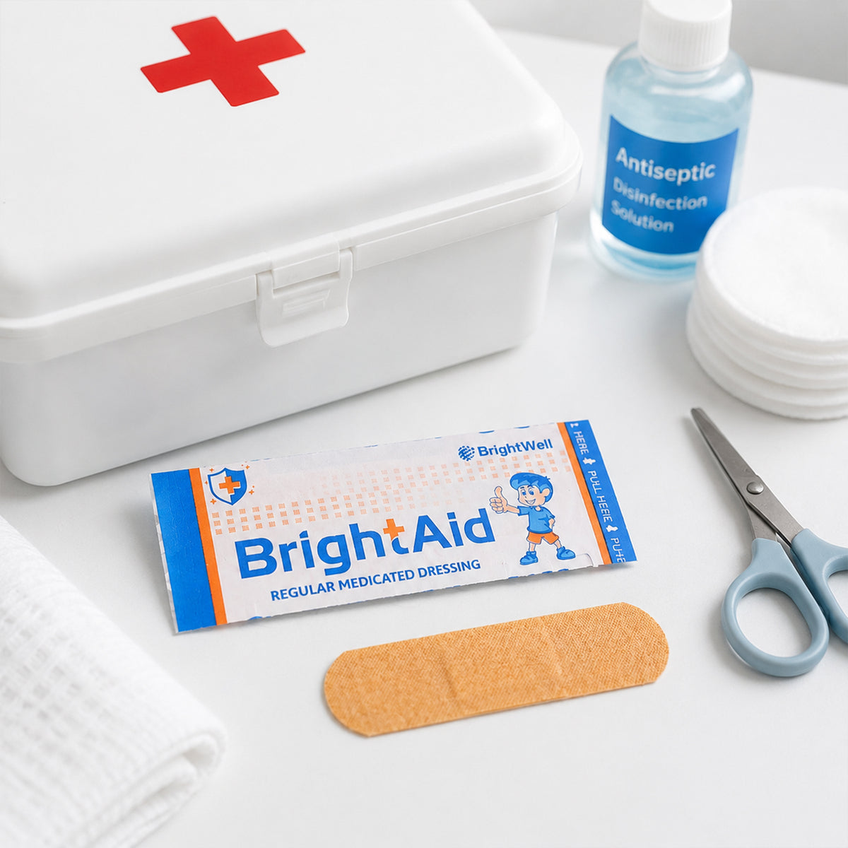 Brightaid Regular Adhesive Bandages For Cuts Wounds And First Aid (5 Pc)