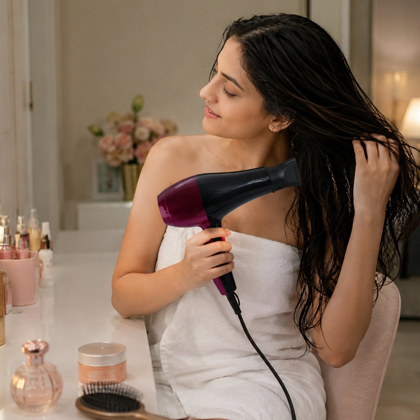 Professional Hair Dryer – High Power 2-Speed Salon Dryer | Calm & Curl
