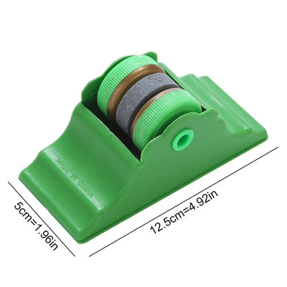 Compact Knife Sharpener With Adhesive Base Manual Roller Blade Sharpener (1 Pc)