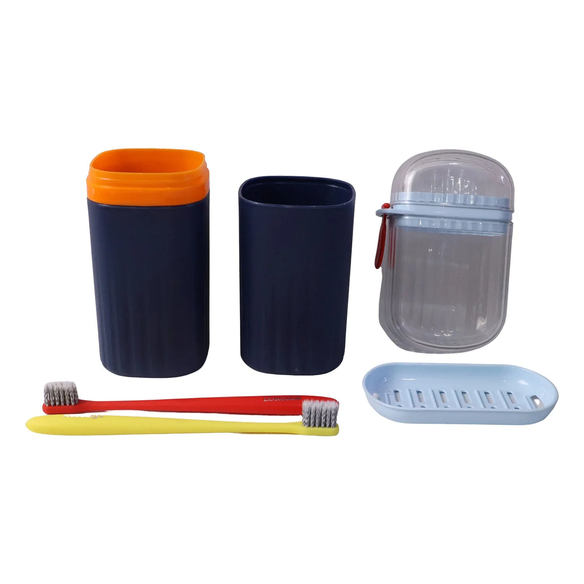 Bathroom Accessories Combo Set Tumbler Toothbrush Holder And Soap Dish (1 Set)