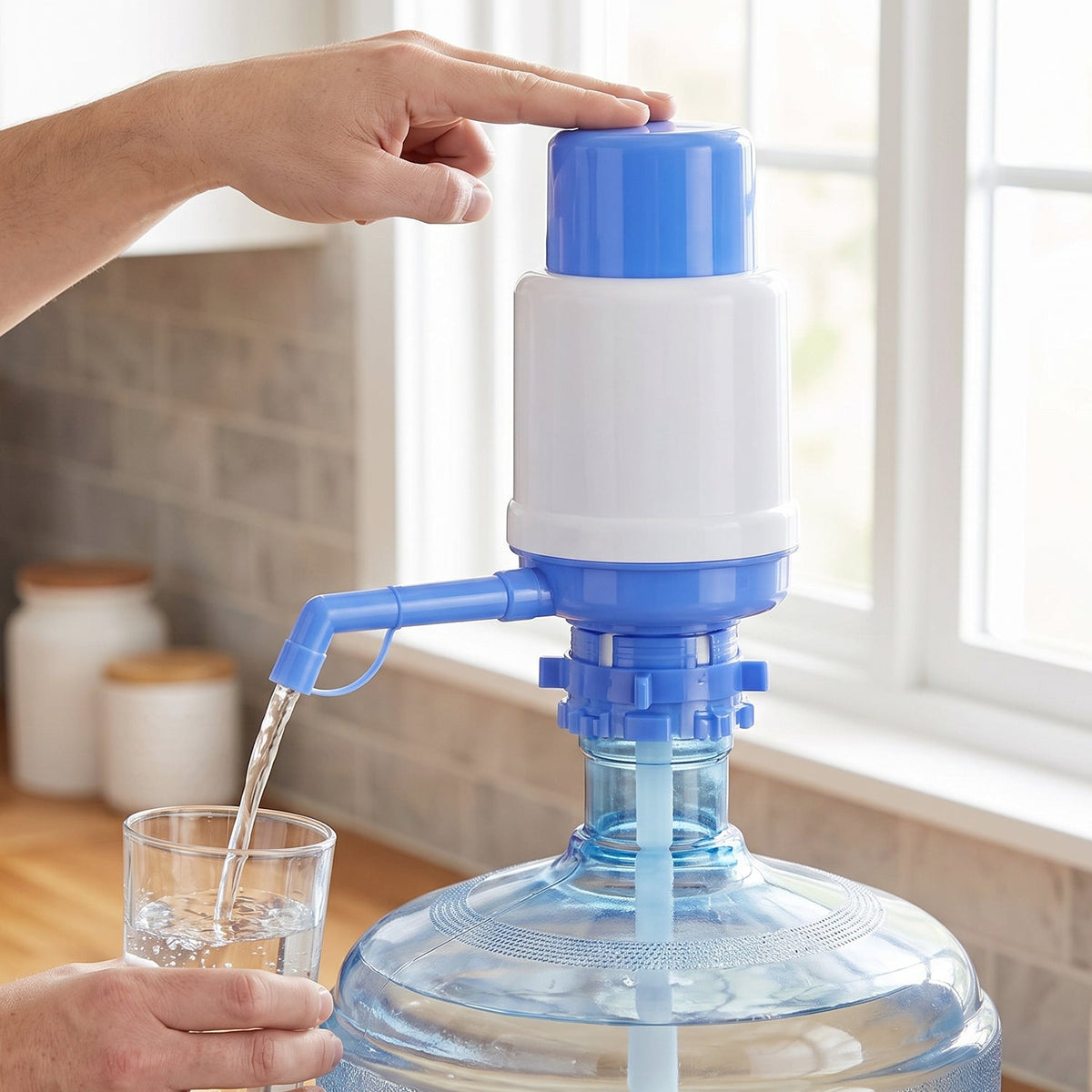 Manual Hand Press Water Dispenser Pump For 20 Litre Water Can (1 Pc)