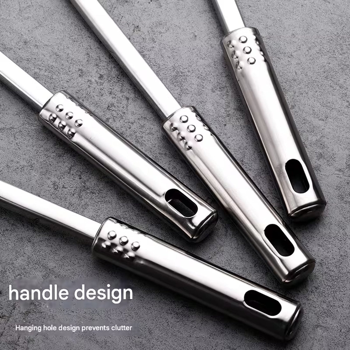5-in-1 Stainless Steel Kitchenware Tool Set With Serving Spoons And Kitchen Knife