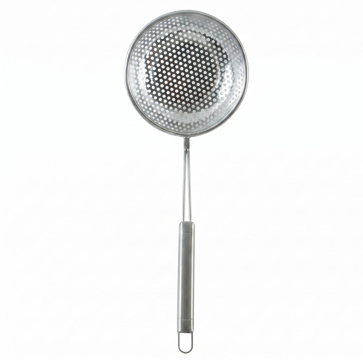 Stainless Steel Frying Strainer Skimmer Spoon With Long Handle (1 Pc)