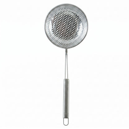 Stainless Steel Frying Strainer Skimmer Spoon With Long Handle (1 Pc)