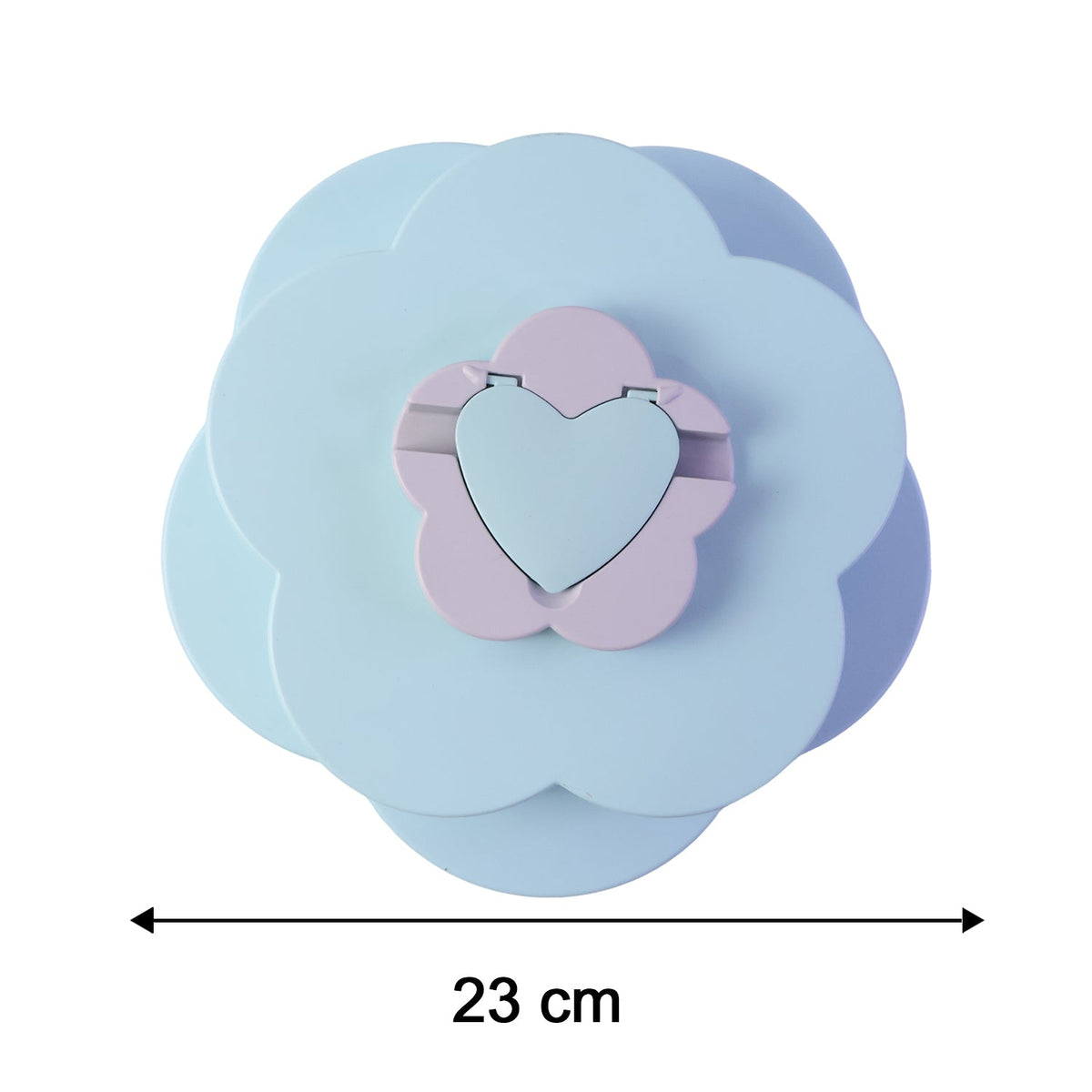 Rotating Candy Dish Flower Shape Multi Section Snack Box With Phone Holder (1 Set)