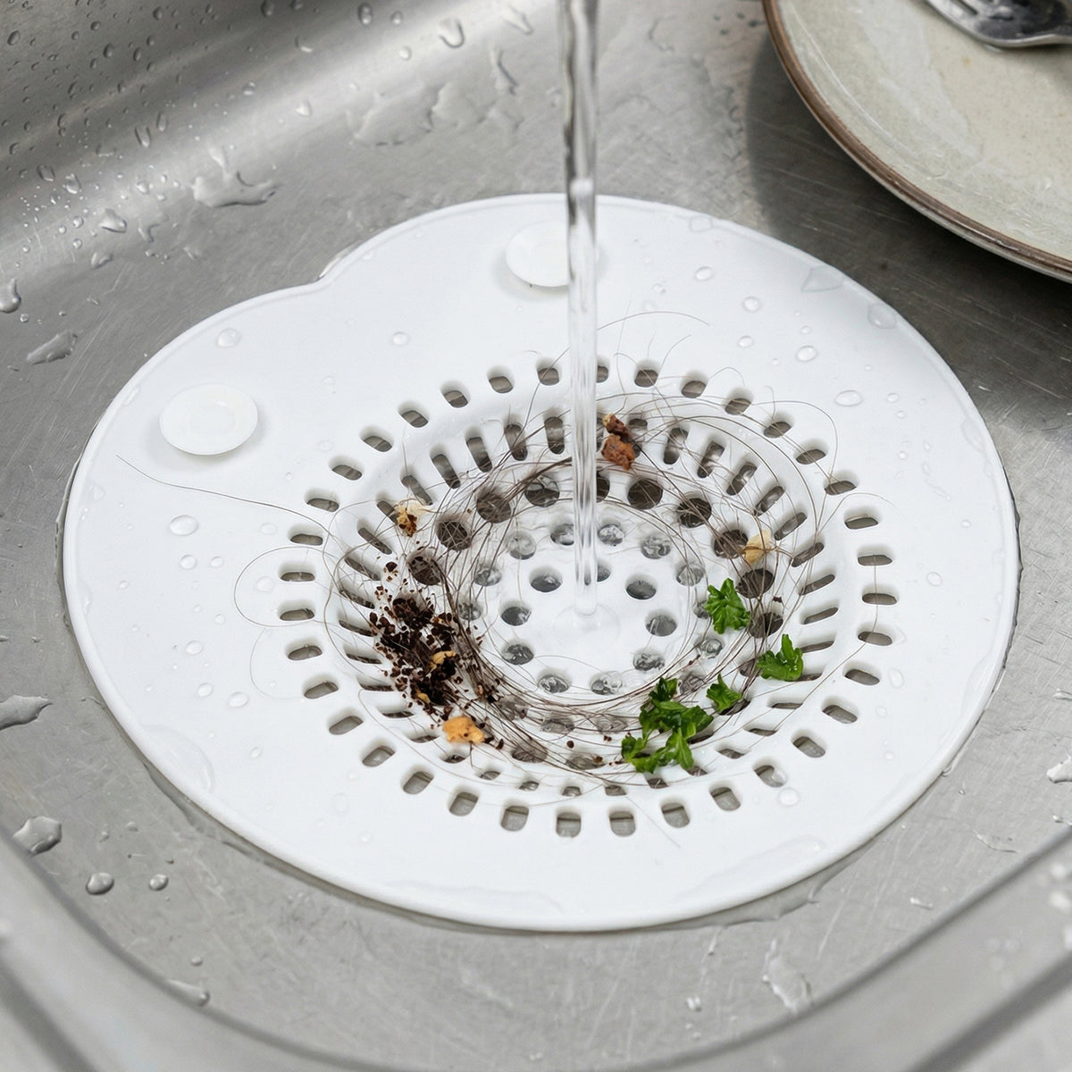 Flexible Silicone Sink Drain Strainer (1 Pc)