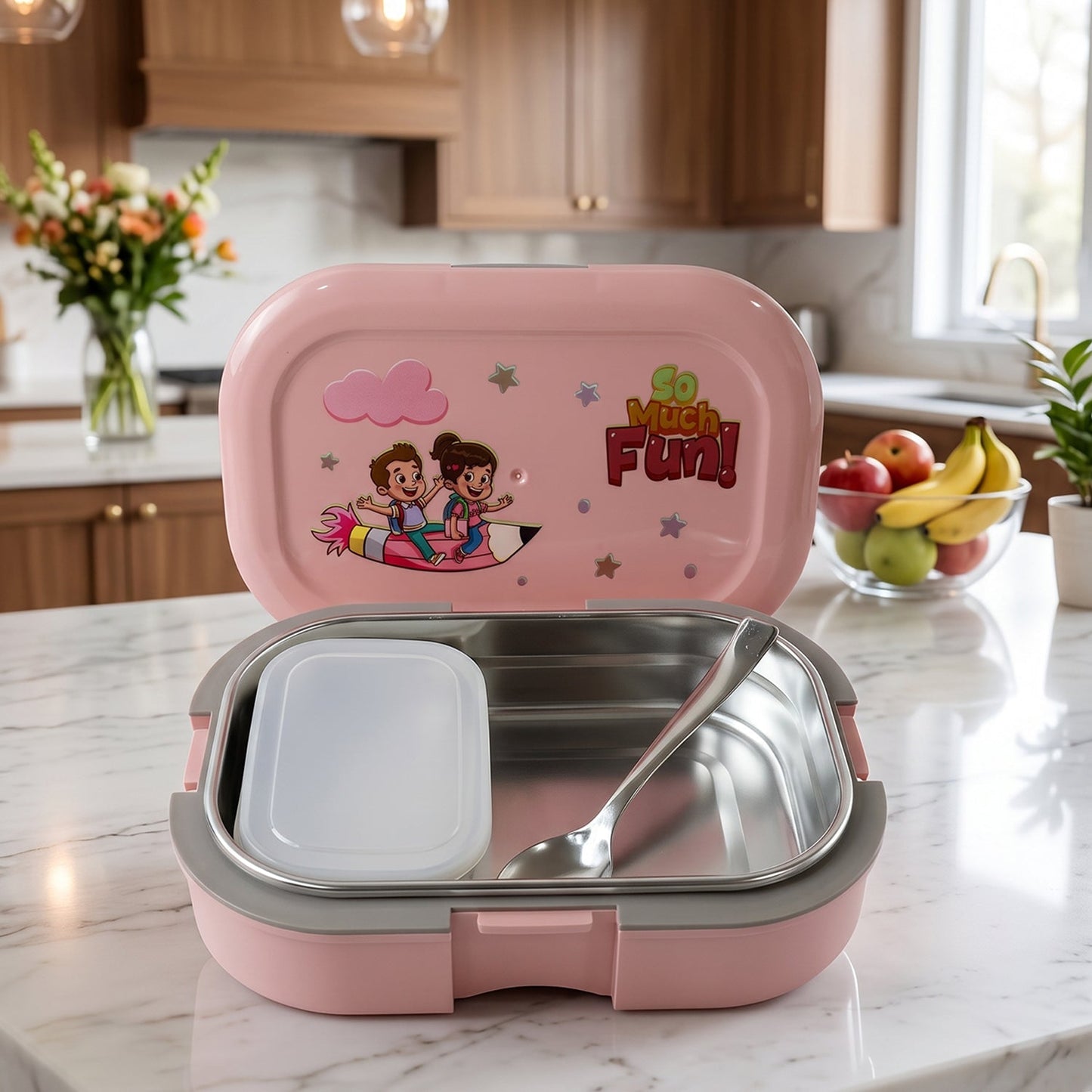 Leak-Proof Stainless Steel Lunch Box – Premium & Airtight