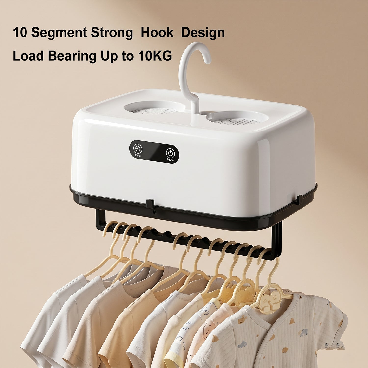 Electric clothes dryer featuring hot air circulation technology