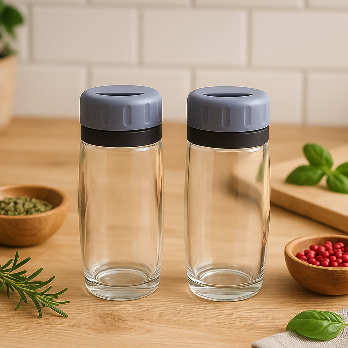 Apex Acrylic Salt And Pepper Shaker Set Of 2