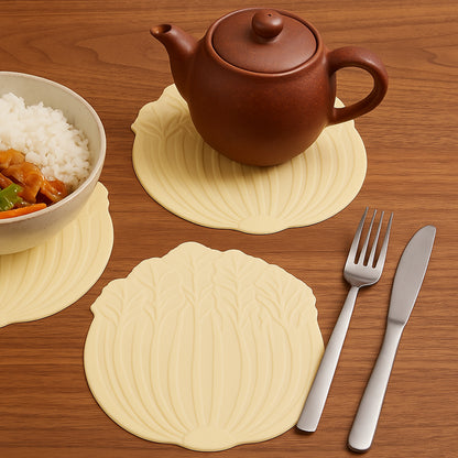 Silicone Leaf Design Coaster Set (2 Pc)