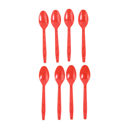 Reusable Home Dining Plastic Spoons (8 Pc)