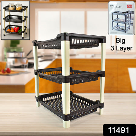 Apex Big Multi Use Plastic Storage Rack  3-tier (1 Pc)