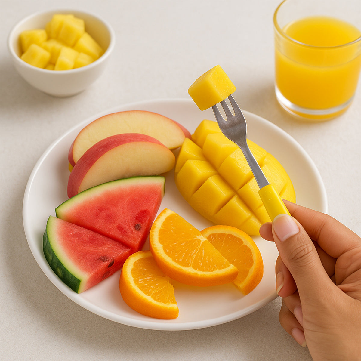 Supermom Premium Stainless Steel Big Fork (6 Pc  Set)