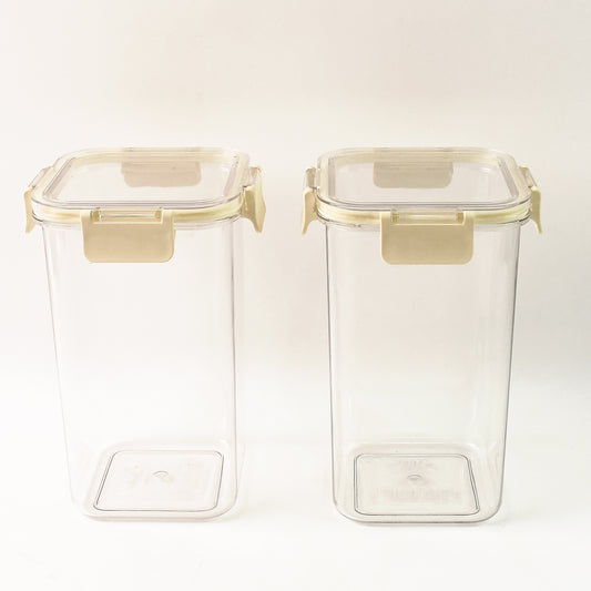 Apex Press N Lock Airtight Kitchen Storage Container Set (2pc1400ml) Approx