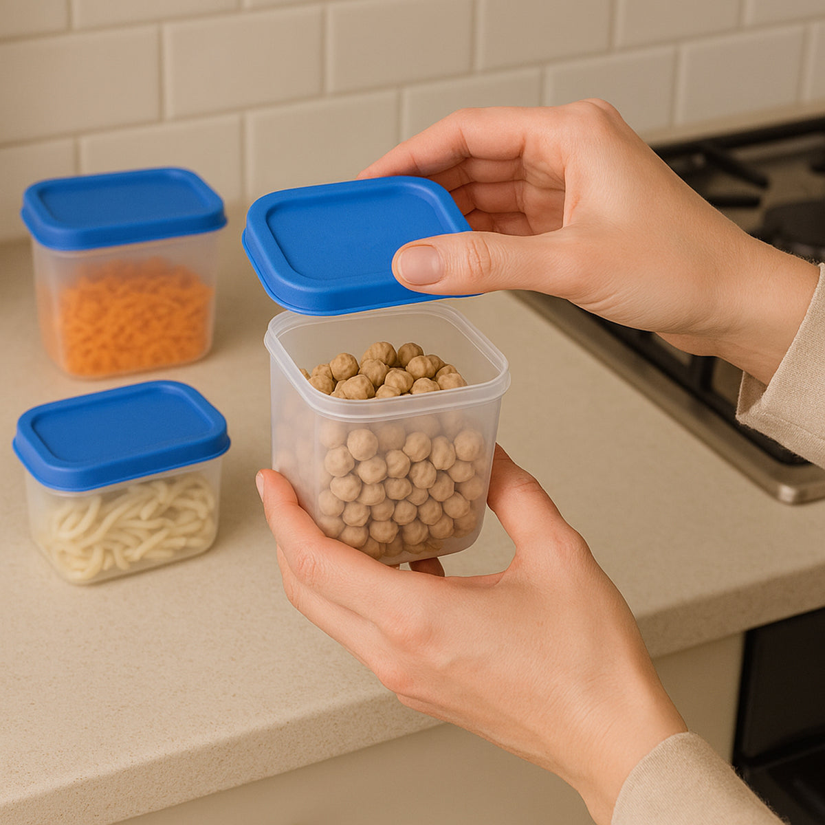 Apex Glory Plastic Storage Container Box Set (4 Pc)
