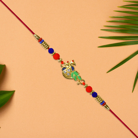 Traditional Peacock Rakhi