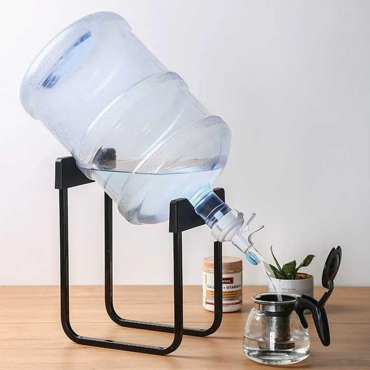Metal Water Can Bottle Dispenser Stand Heavy Duty Holder For 20 Litre (1 Set)