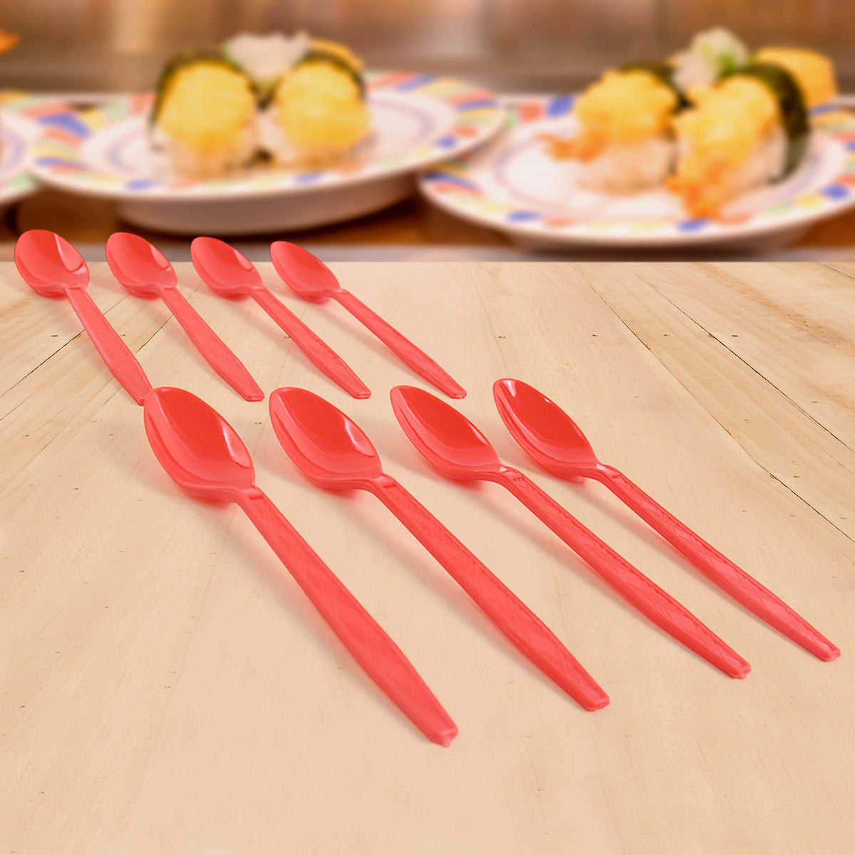 Reusable Home Dining Plastic Spoons (8 Pc)