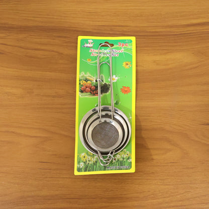 Stainless Steel Tea Strainer 3 Piece Set