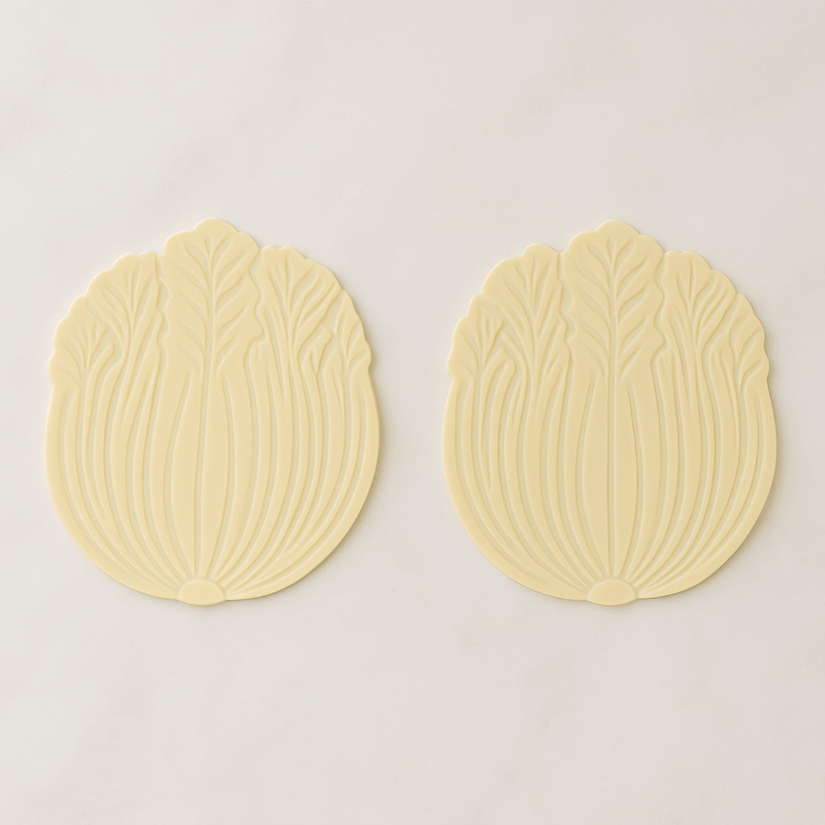 Silicone Leaf Design Coaster Set (2 Pc)